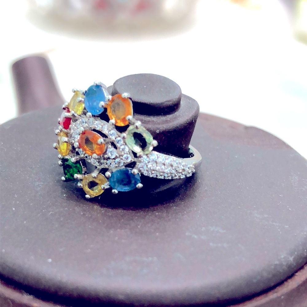 HP🔥Genuine Sapphires 14KGP Ring - Picture 3 of 6